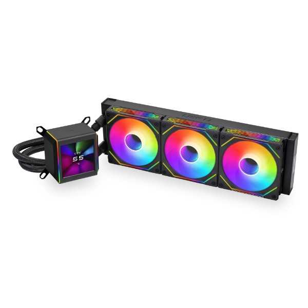 LIAN LI GALAHAD II LCD 360 SL INF BLACK LIQUID COOLER Image