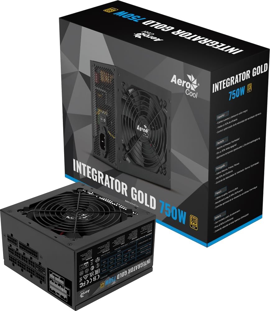 AEROCOOL POWER SUPPLY INTEGRATOR 750W GOLD Image