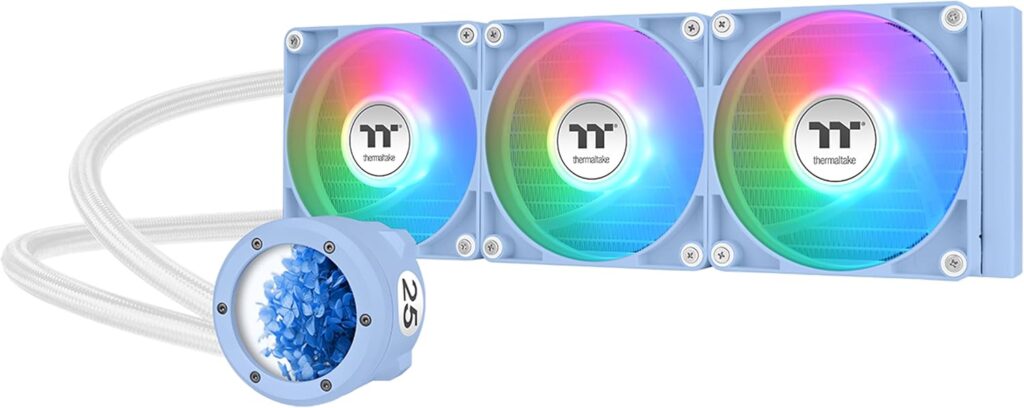 THERMALTAKE LIQUID COOLER TH360 V2 ULTRA RGB HYDRANGEA BLUE Image