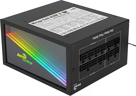 AEROCOOL POWER SUPPLY MIRAGE RGB 850W GOLD FULLY MODULAR Image