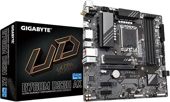 GIGABYTE B760M DS3H AX DDR5 MOTHERBOARD Image