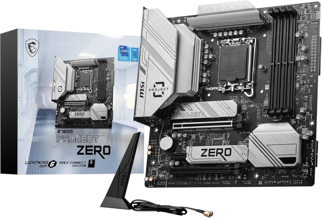 MSI MOTHER BOARD B760M PROJECT ZERO Image