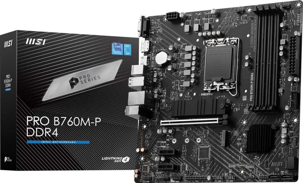 MSI MOTHERBOARD PRO B760M P DDR4 Image