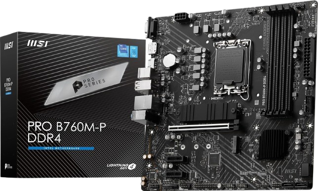 MSI MOTHERBOARD PRO B760M P DDR4 Image