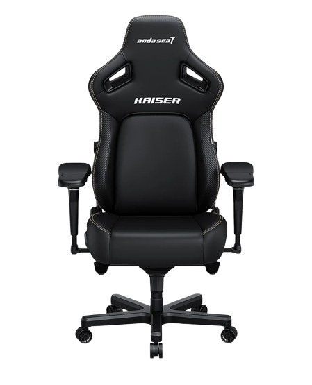AndaSeat Kaiser 4 Series Premium Gaming Chair XL Size, Linen Fabric, Black Image