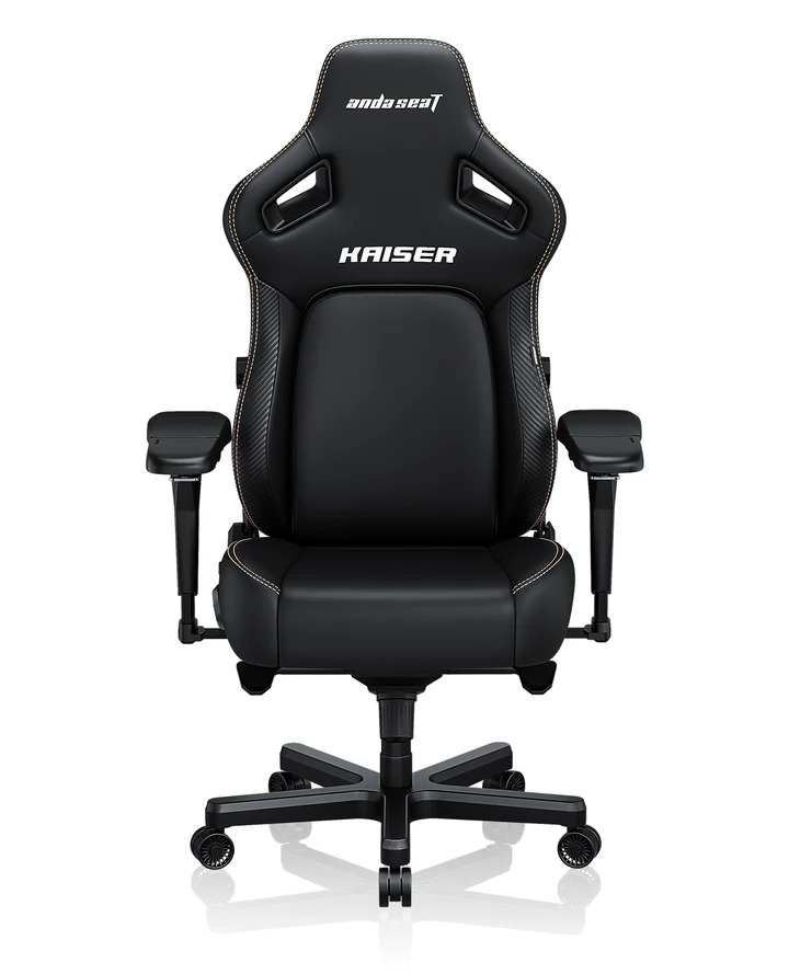 AndaSeat Kaiser 4 Series Premium Gaming Chair XL Size, Linen Fabric, Black Image