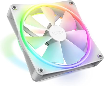 NZXT F140 RGB Duo – 140mm Dual-Sided RGB Fan – White Image