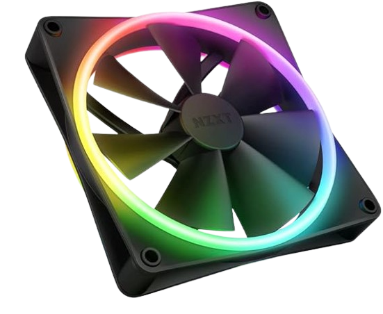 NZXT F140 RGB Duo – 140mm Dual-Sided RGB Fan – Black Image