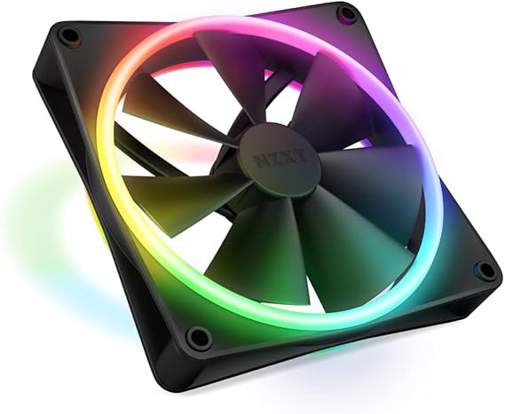 NZXT F140 RGB Duo – 140mm Dual-Sided RGB Fan – Black Image