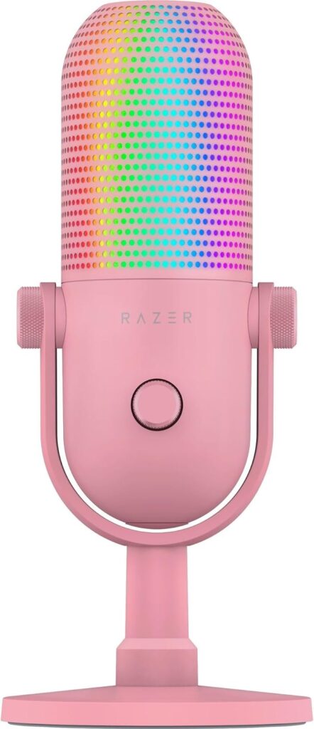 Razer Seiren V3 Chroma RGB USB Microphone – Pink Image