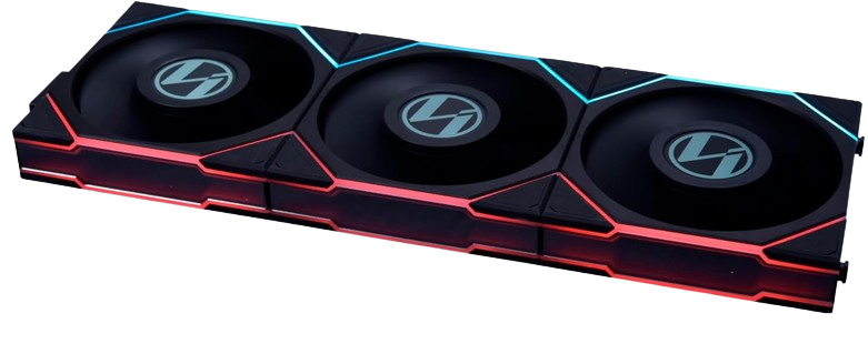 Lian Li UNI Fan TL LCD 120 Reverse Blade ARGB Fan -Black Image