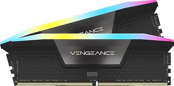 VENGEANCE® RGB 64GB (2x32GB) DDR5 DRAM 6600MHz C32 Black Image