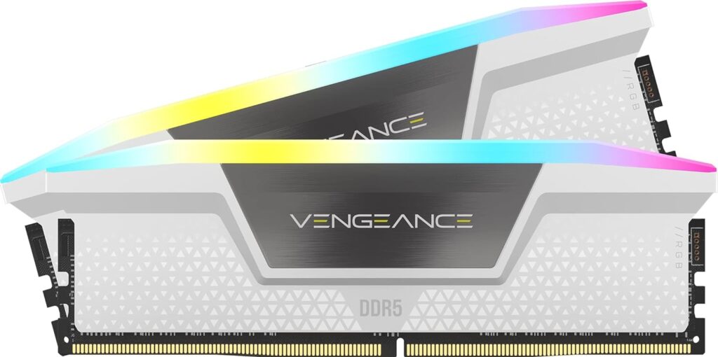 VENGEANCE® RGB 32GB (2x16GB) DDR5 DRAM 6000MT/s CL36 Grey Image