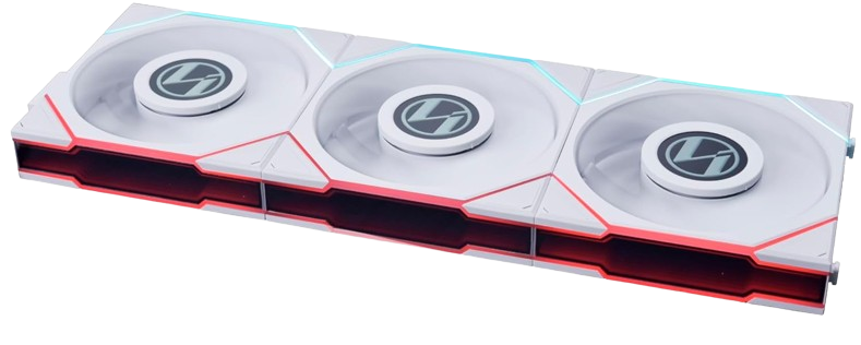 Lian Li UNI Fan TL LCD 120-1.6” LCD Screen with Infinity Mirror ARGB Fan – White Image