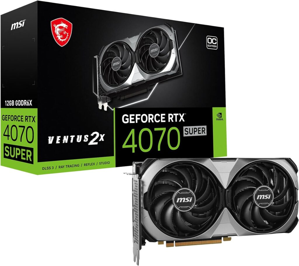 MSI Gaming RTX 4070 Super 12G Ventus 2X OC Graphics Card Image