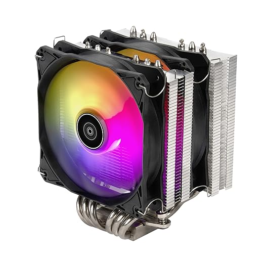 SILVERSTONE AIR COOLER HYDROGEN D120 ARGB BLACK Image