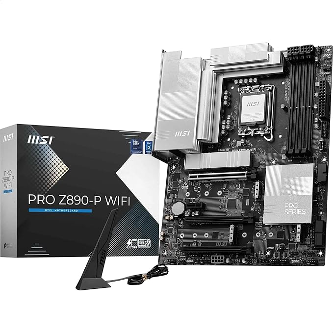 MSI Pro Z890-P Wi-Fi LGA 1851 ATX Motherboard Image