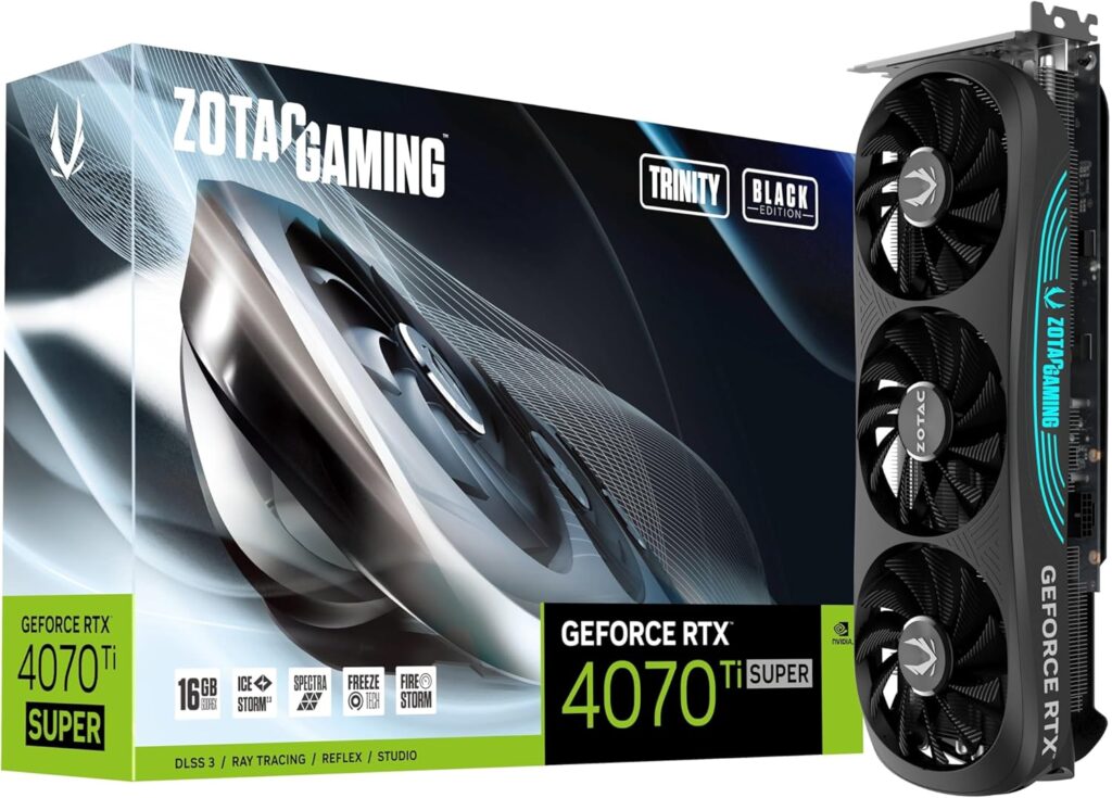 ZOTAC Gaming GeForce RTX 4070 Ti Super Trinity Black Edition DLSS 3 16GB Image