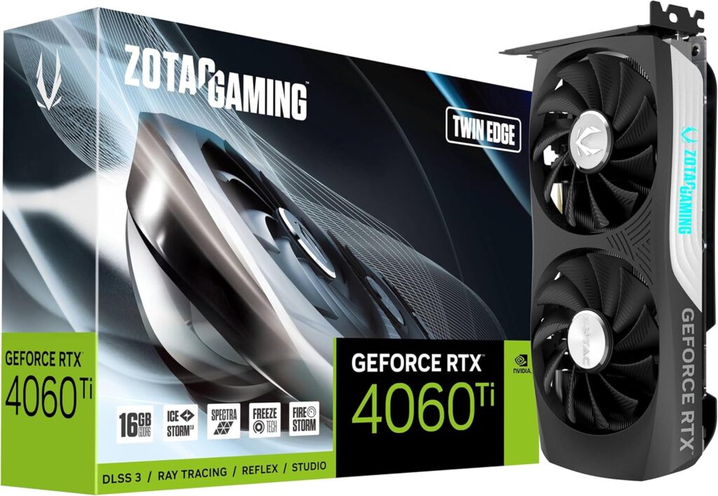 ZOTAC GAMING GeForce RTX 4060 Ti Twin Edge NVIDIA 16 GB GDDR6 Image