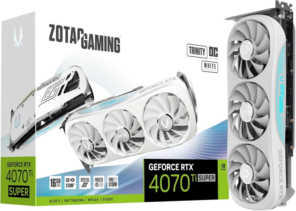 ZOTAC Gaming GeForce RTX 4070 Ti Super Trinity OC White Edition DLSS 3 16GB Image