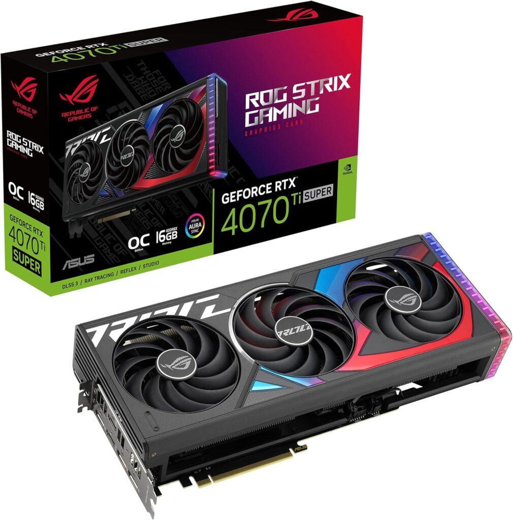 ASUS ROG Strix GeForce RTX™ 4070 Ti Super OC Edition Gaming Graphics Card Image