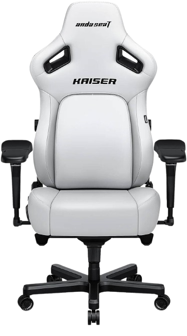 AndaSeat Kaiser 4 Series Premium Gaming Chair XL Size, PVC leather, White Image