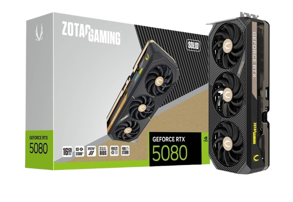 ZOTAC GAMING GeForce RTX 5080 SOLID GPU Image