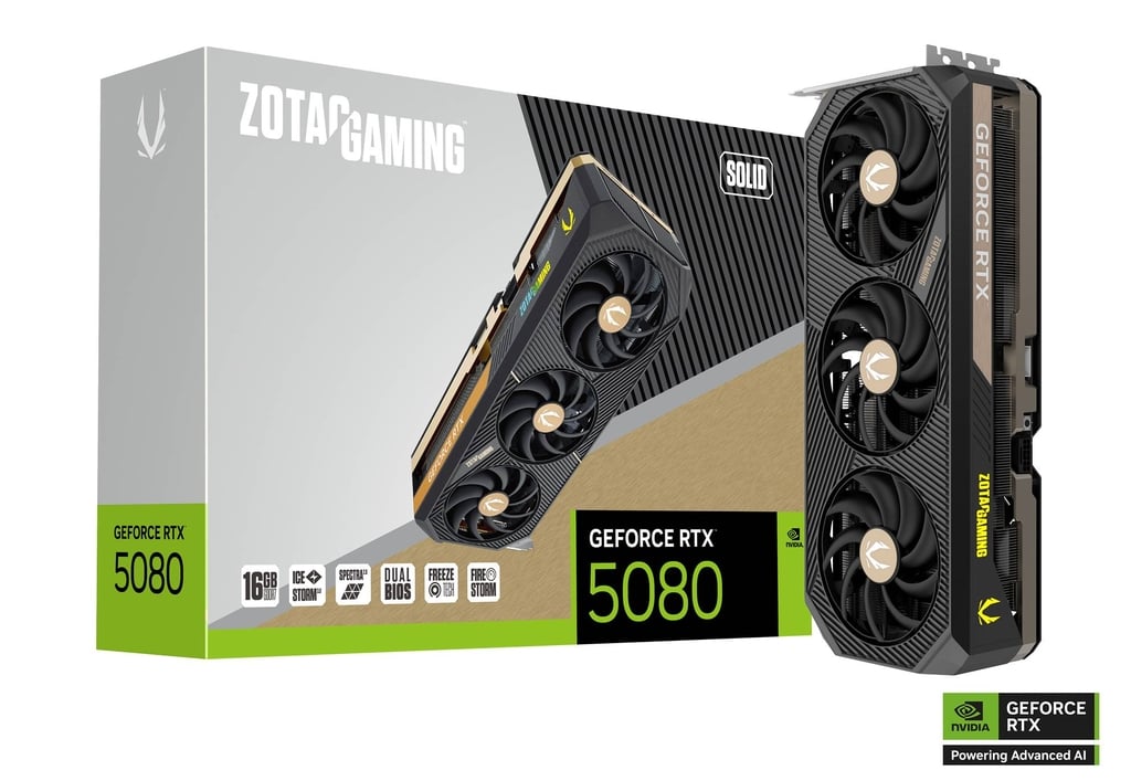 ZOTAC GAMING GeForce RTX 5080 SOLID GPU Image