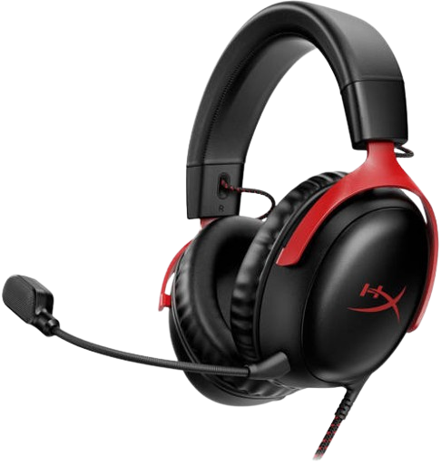 HyperX Cloud III Wired Black/Red Gaming Headset Image