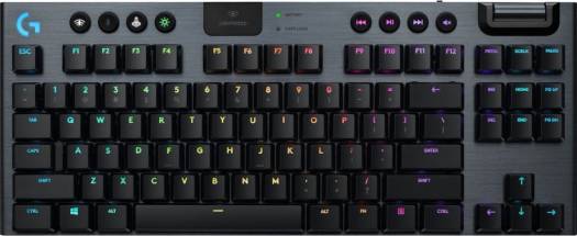 Logitech G915 TKL Tenkeyless Lightspeed Wireless RGB Mechanical Gaming Keyboard, RGB keyboard zonder numpad Image