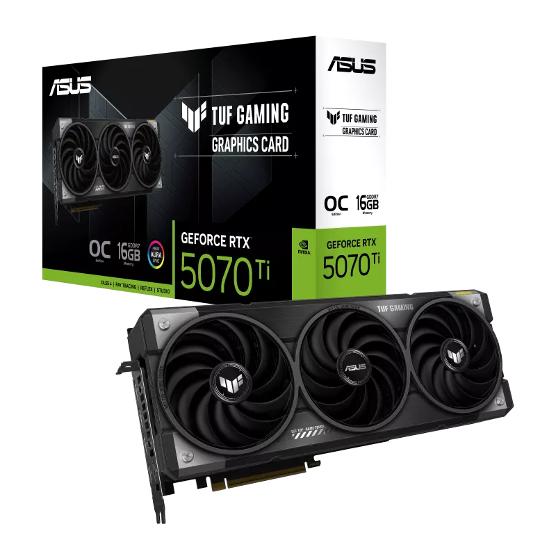 ASUS TUF RTX 5070 TI 16GB OC GRAPHICS CARD Image