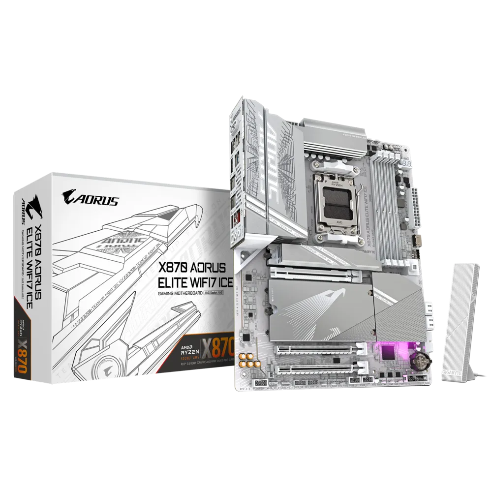 GIGABYTE X870 AORUS ELITE WIFI7 ICE MOTHERBOARD Image