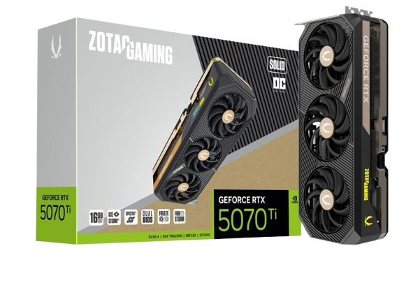 ZOTAC RTX 5070 TI SOLID OC 16GB GRAPHICS CARD Image