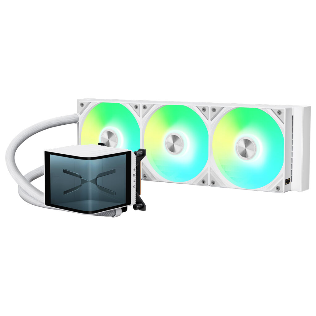 TRYX PANORAMA AMOLED CURVED SCREEN 3D WHITE LIQUID COOLER Image