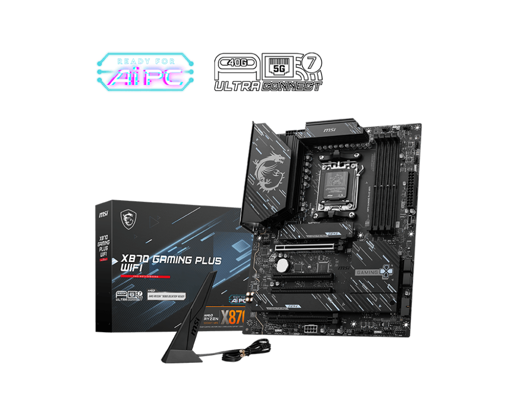 MSI X870 GAMING PLUS WIFI AM5 ATX Motherboard Image