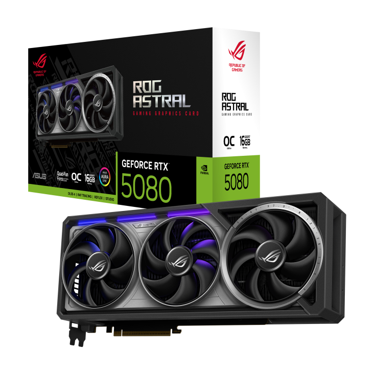 ROG Astral RTX 5080 16GB OC Edition Graphics Card Image