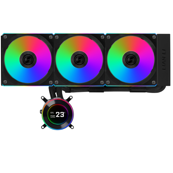 Lian Li Hydroshift II LCD-C 360R Black Liquid Cooler Image