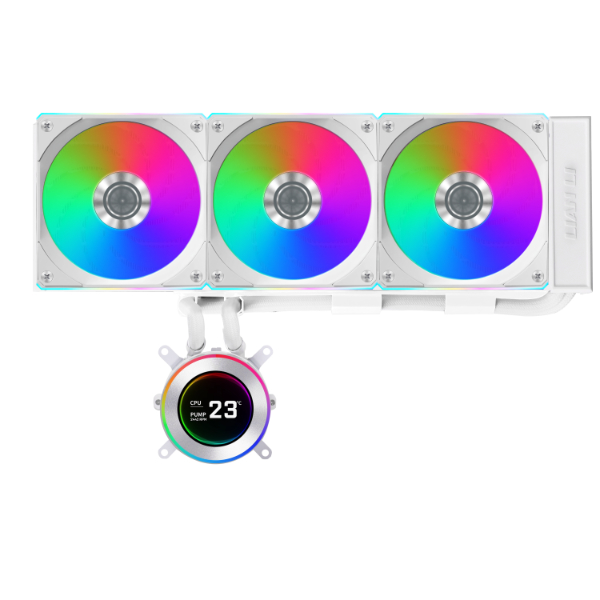 Lian Li  Hydroshift II LCD-C 360R White Liquid Cooler Image