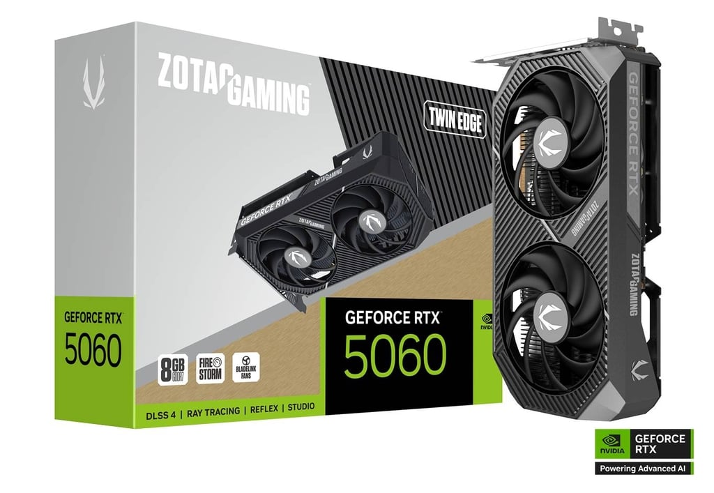 ZOTAC GAMING GeForce RTX 5060 Twin Edge Graphics Card Image