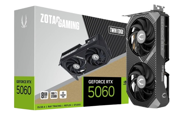 ZOTAC RTX 5060 Twin Edge Graphics Card Image