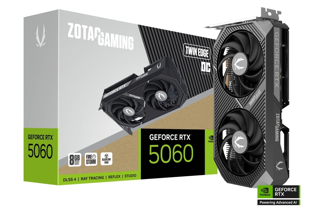 ZOTAC GAMING GeForce RTX 5060 Twin Edge OC Graphics Card Image