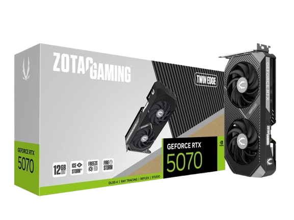 ZOTAC RTX 5070 Twin Edge Graphics Card Image