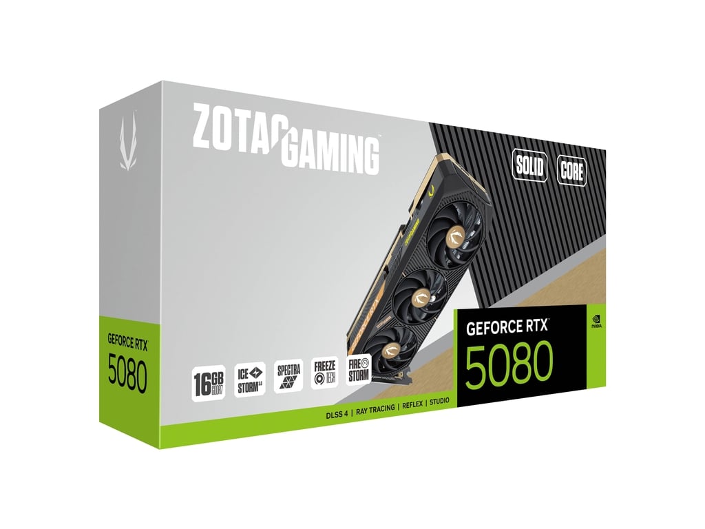 ZOTAC GAMING GeForce RTX 5080 SOLID CORE Graphics Card Image