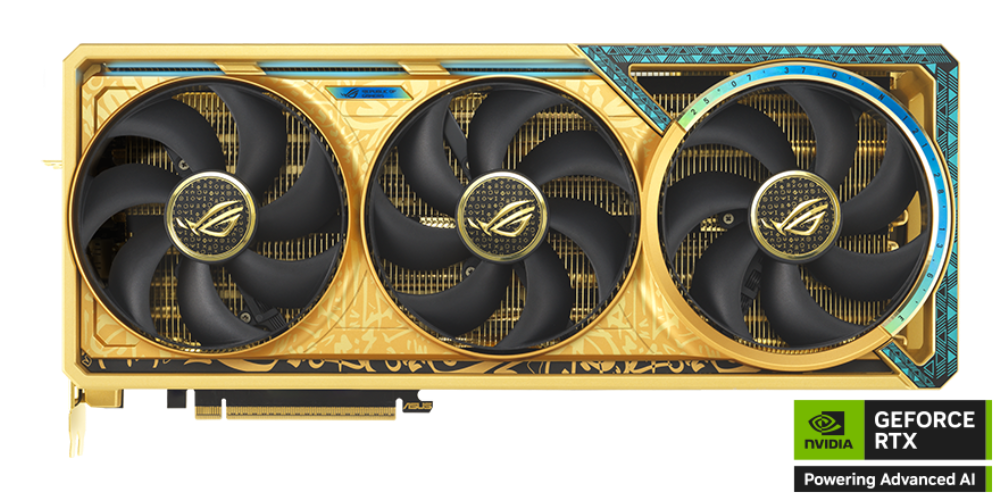ASUS ROG Astral RTX 5090 Dhahab OC Edition Graphics Card Image