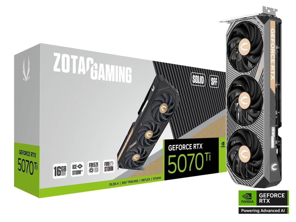 ZOTAC GAMING GeForce RTX 5070 Ti SOLID SFF Graphics Card Image