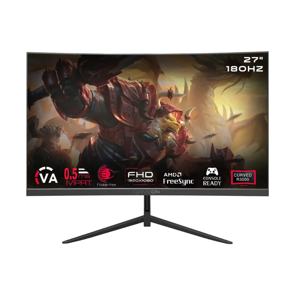 GAMEON GOC27F180VA PRO Series Curved Gaming Monitor Image