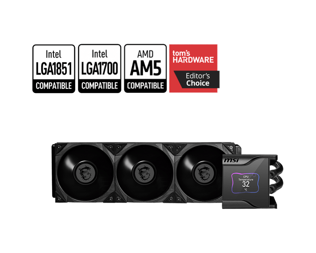 MSI MEG CORELIQUID S360 BLACK LIQUID COOLER Image