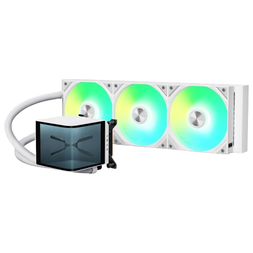 TRYX PANORAMA AMOLED CURVED SCREEN 3D WHITE LIQUID COOLER Image
