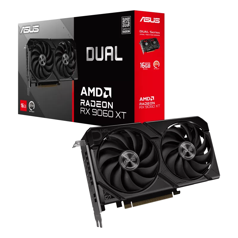ASUS DUAL RX 9060 XT 16GB OC GRAPHICS CARD Image