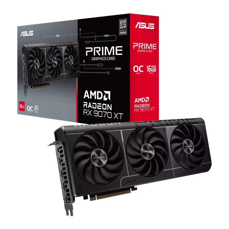 ASUS PRIME RX 9070 XT 16GB OC GRAPHICS CARD Image